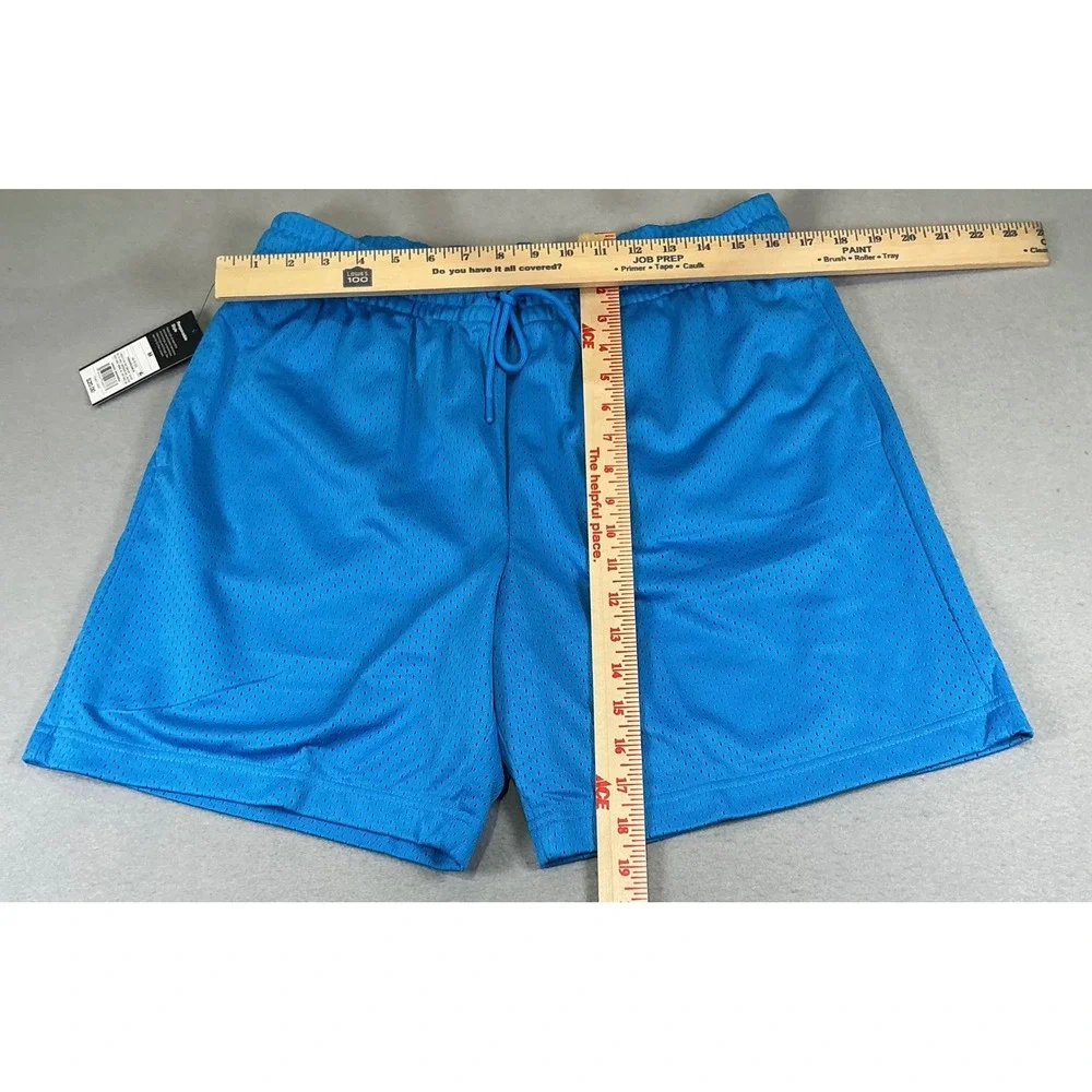 Original Use Mens Turquoise Blue‎ Mesh Basketball Shorts Recycled Polyester Sz M